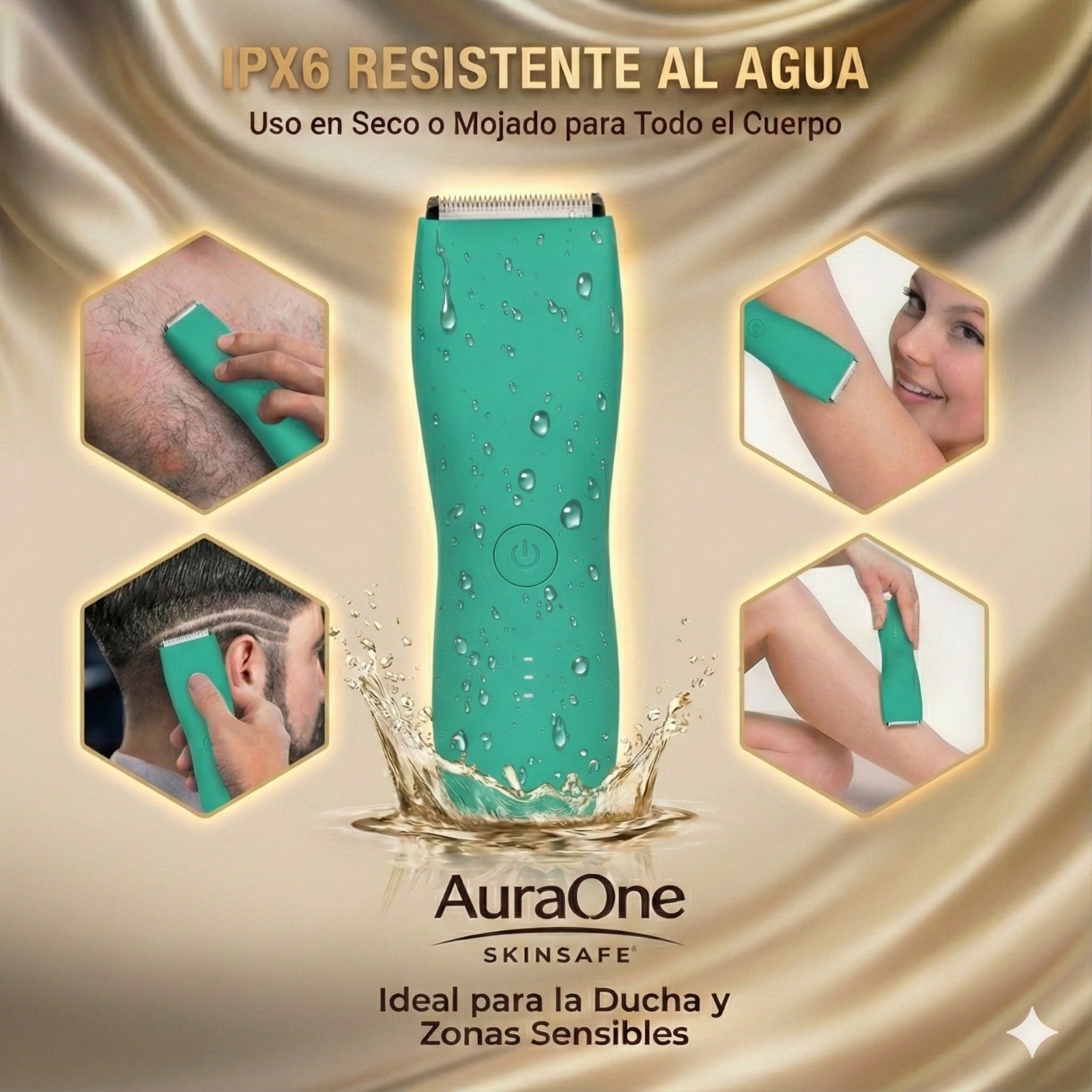 Afeitadora Corporal VERDE AGUA